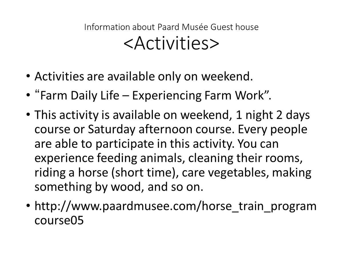 Paard Musee Guest House Nanae Buitenkant foto
